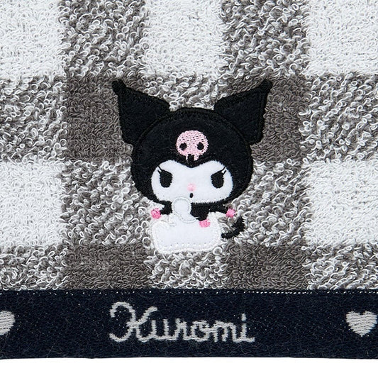Kuromi Gingham Imabari Hand Towel