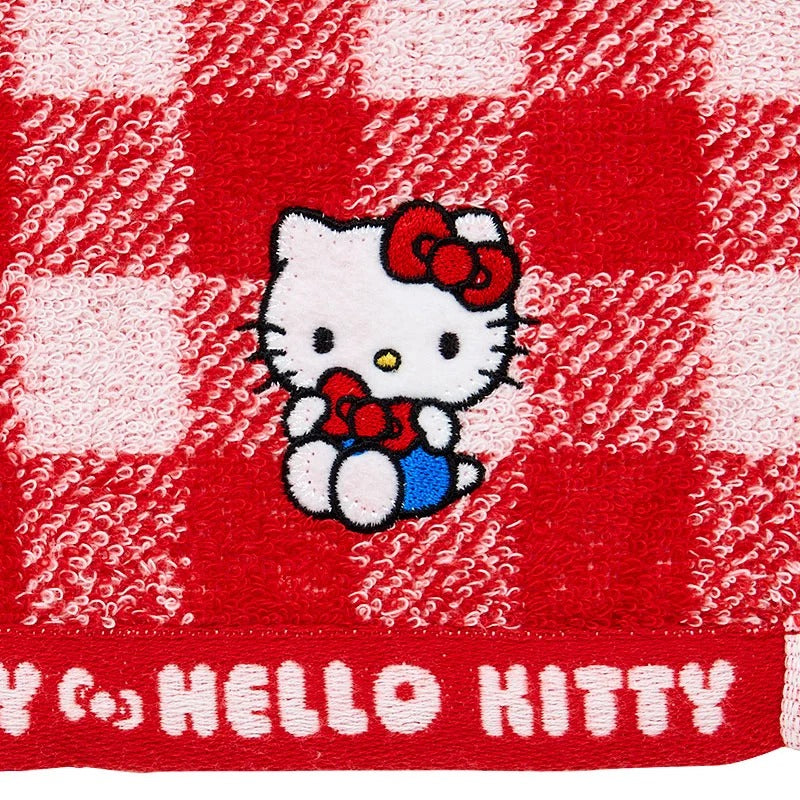 Hello Kitty Gingham Imabari Wash Towel